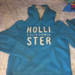 Blue Hollister hoodie